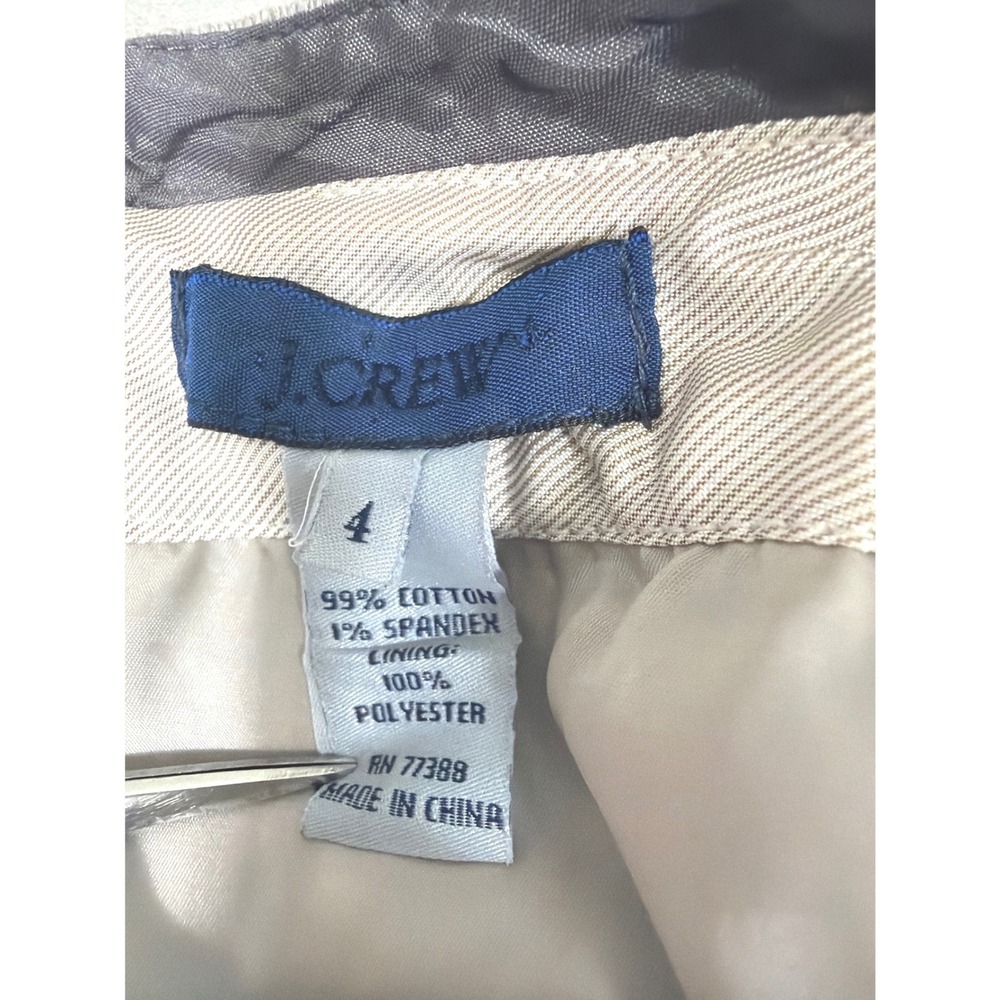 J.Crew Womens Lavender Gray Textured Cotton Blend Pencil Skirt Size 4 RN 77388 - Picture 4 of 6